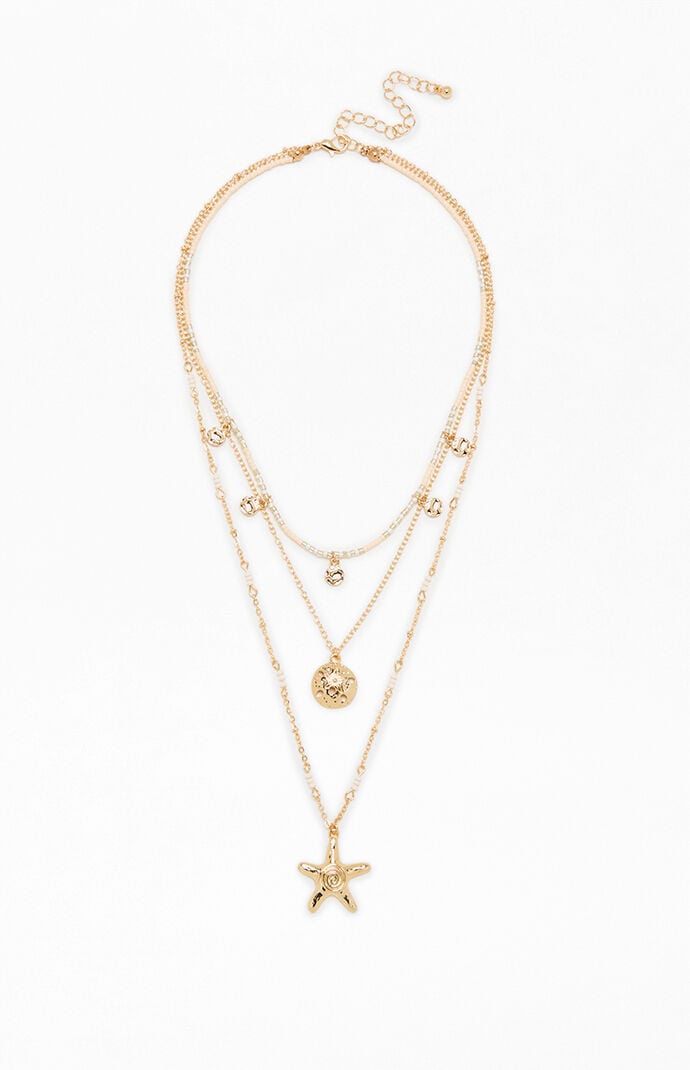 Pacsun Leilani Starfish Layered Necklace