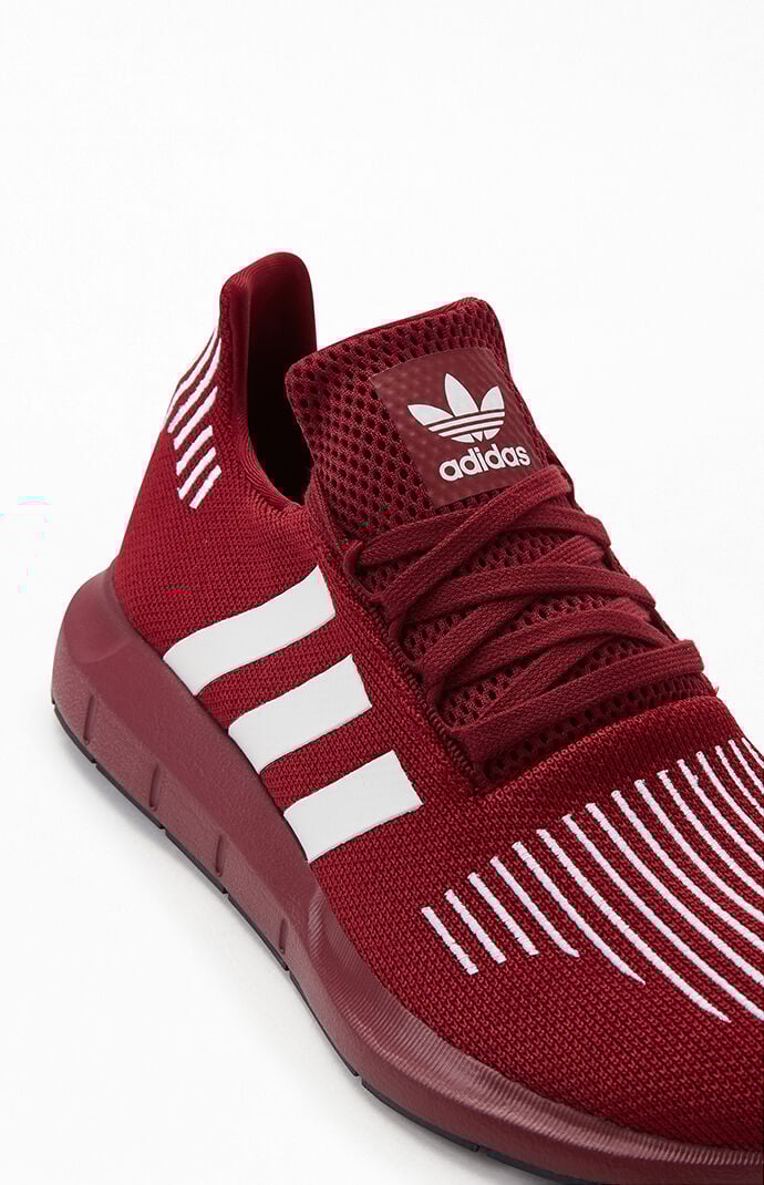 adidas Burgundy Swift Run Shoes PacSun