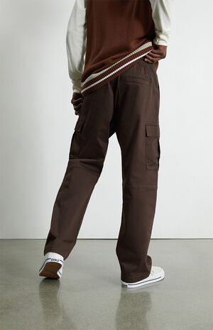 Brown Cargo Comfort Stretch Pants image number 5