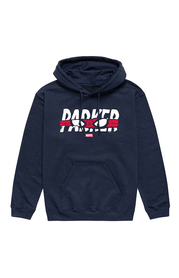 Hybrid Apparel Spider-Man Peter Parker Peek Through Fleece Hoodie