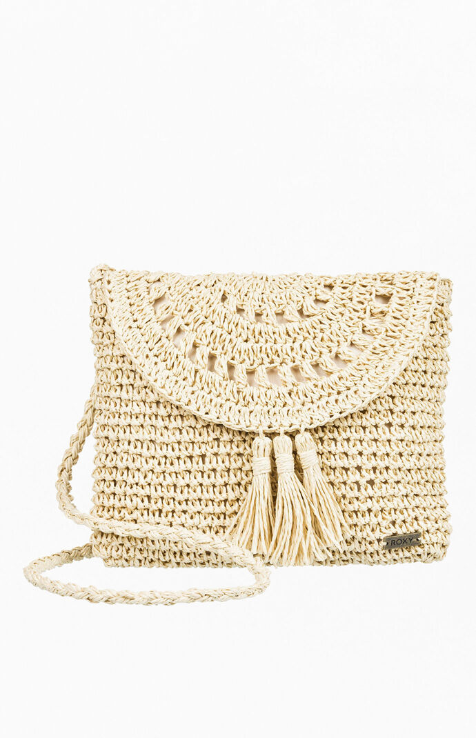 Say Aloha Straw Shoulder Bag