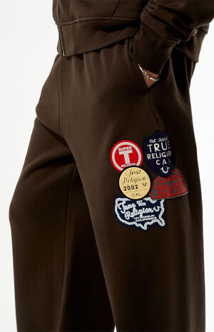 Vintage Patch Baggy Jogger Sweatpants image number 2