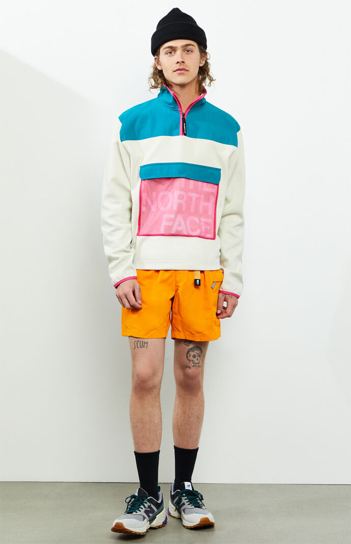 Graphic Quarter Zip Fleece Pullover