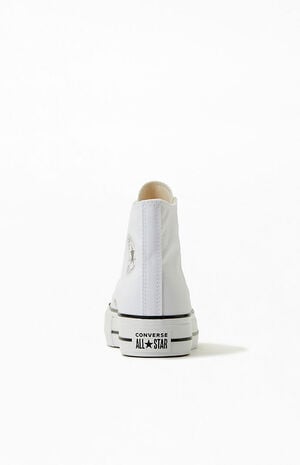 Women's White Chuck Taylor Platform High Top Sneakers Women's White Chuck Taylor Platform High Top Sneakers image number 3