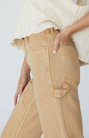 Tan Utility Cargo Pants image number 5