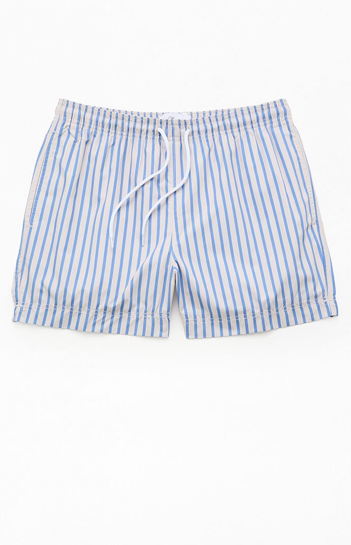 Pacsun Dolphin Striped 4.5" Swim Trunks