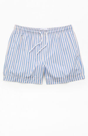 Dolphin Striped 4.5" Swim Trunks image number 1
