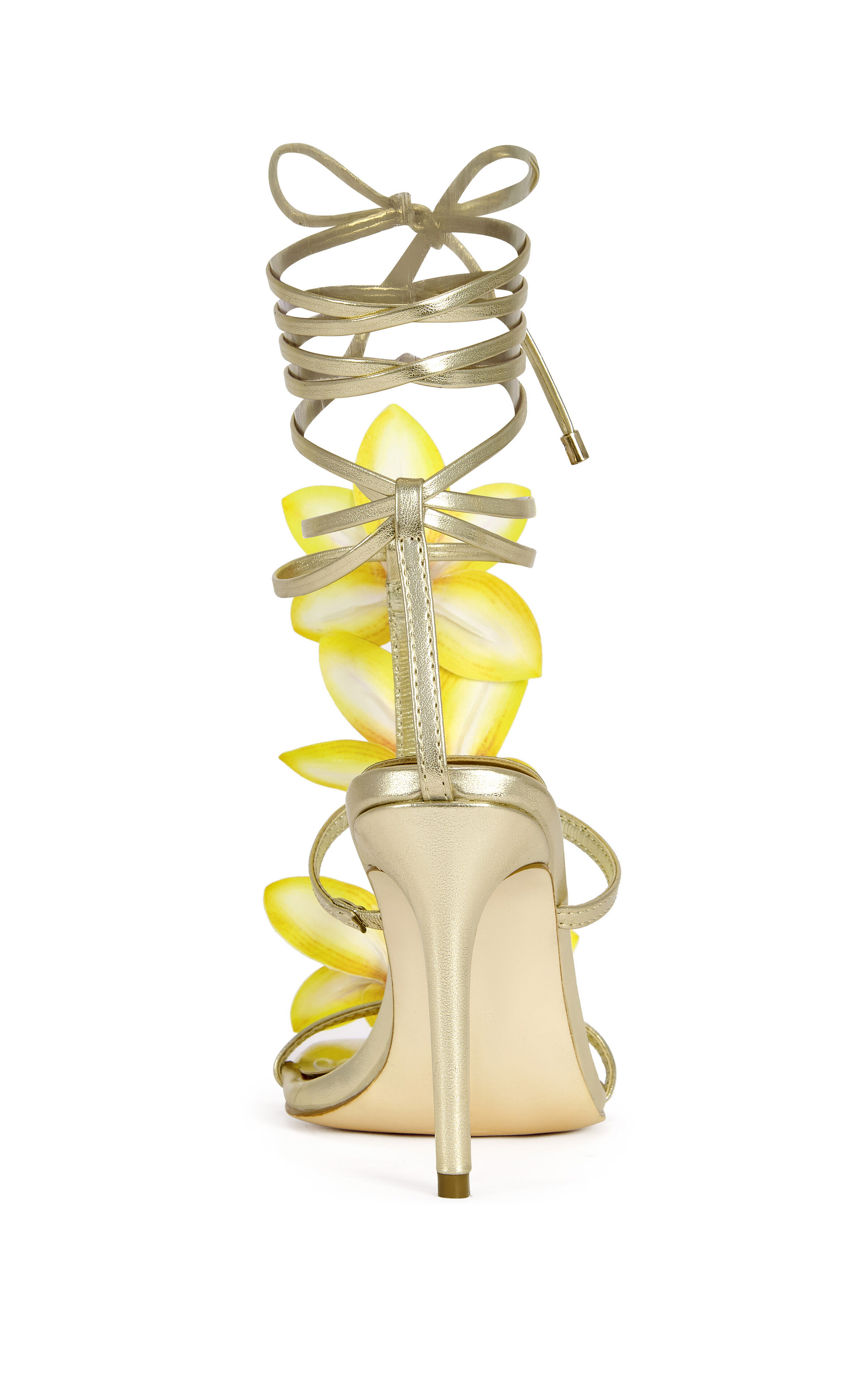 AZALEA WANG Women's Crescendo Gold Stiletto Sandals