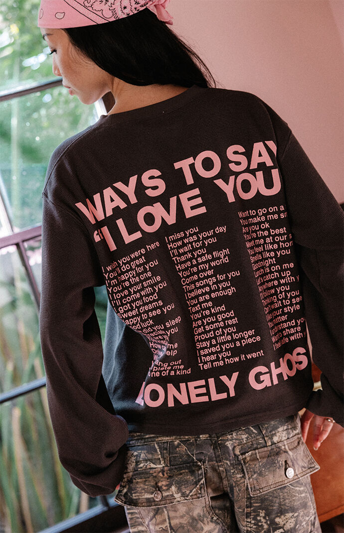 LONELY GHOST Ways To Say ILY Thermal Long Sleeve Top