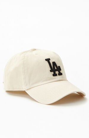 Natural Dodgers Clean Up Strapback Dad Hat image number 1