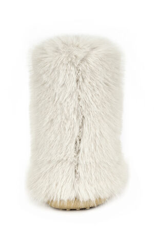 Women's Dipa Ivory Faux Fur Booties image number 3