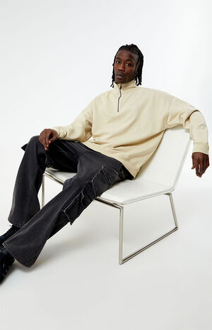 Eco Tan Solid Quarter Zip Sweatshirt image number 2