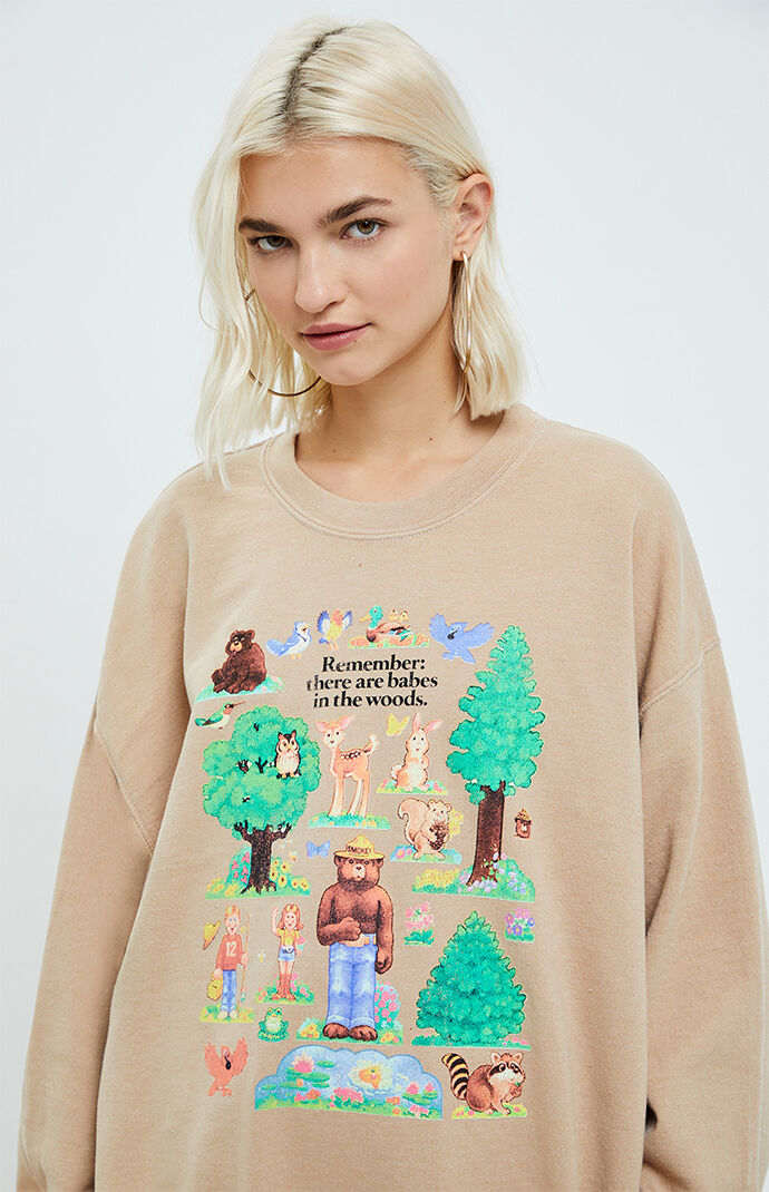 Smokey Forest Babes Crew Neck Sweatshirt