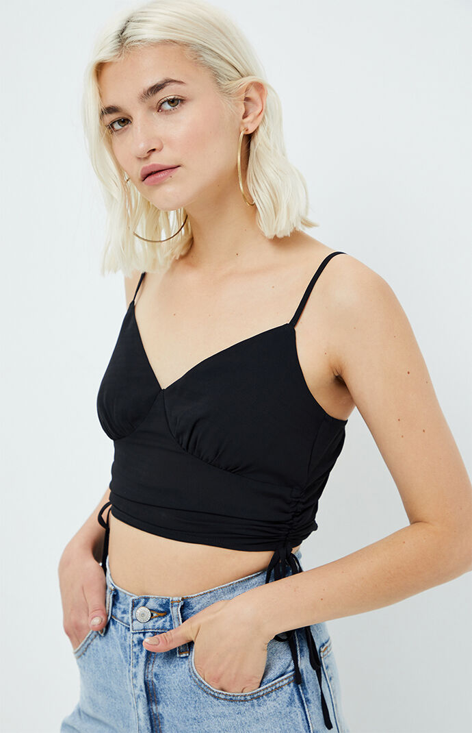 Side Cinch Bustier Tank Top