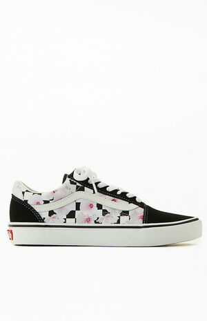 Floral Checkered Old Skool Sneakers image number 1