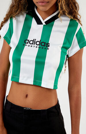 Recycled Tiro Colorblock Cropped T-Shirt image number 2