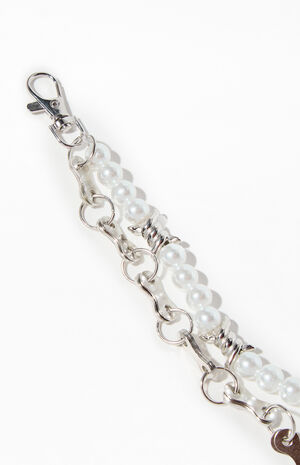 Barbed Pearl Double Wallet Chain image number 4