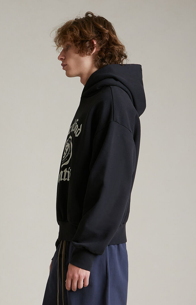 Fear of God Essentials Black Heavy Fleece Vintage Hoodie