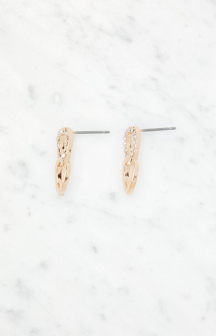 LA Hearts Diamond Chain Link Drop Earrings | PacSun