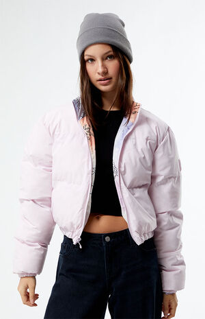x Chloe Kim Reversible Puffer Bomber Jacket image number 2