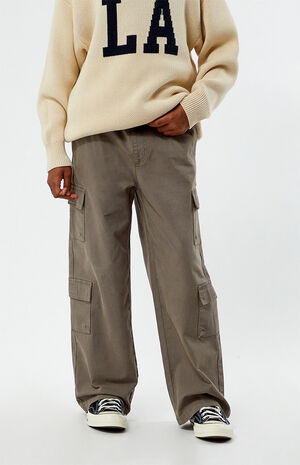 Stretch Green Porter Baggy Cargo Pants image number 2