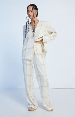 Flannel Button Up Two-Piece Set image number 4