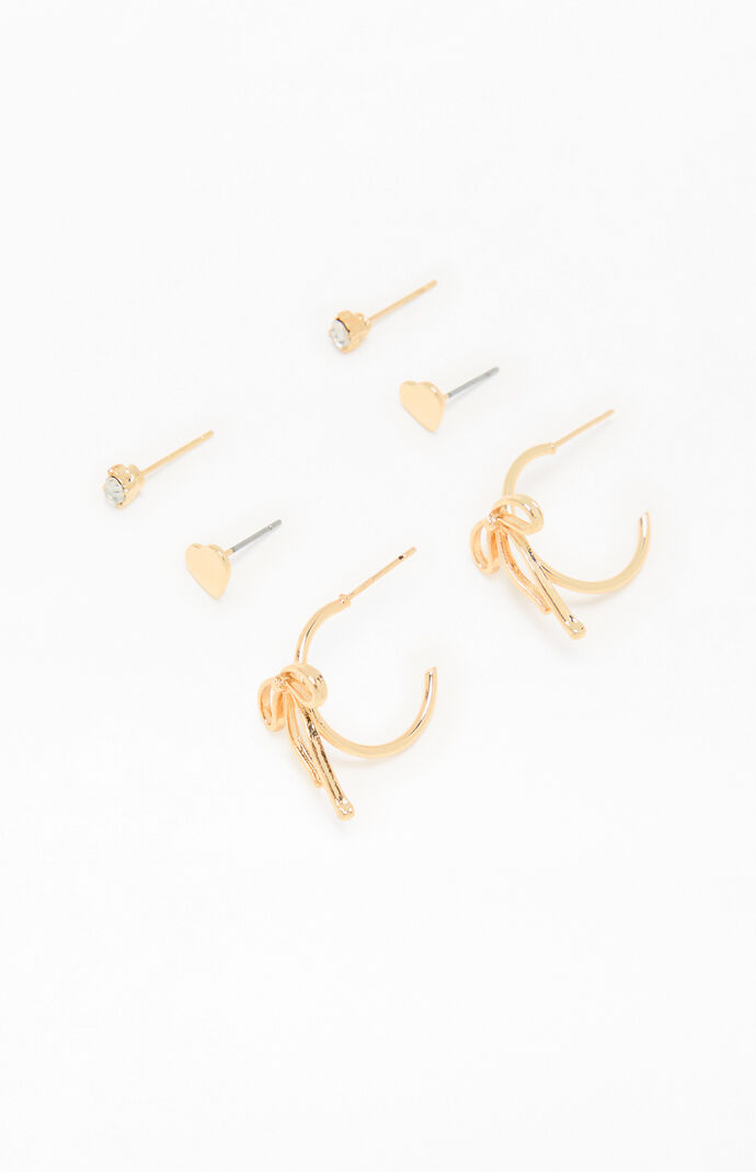 LA Hearts 3 Pack Ariana Earrings