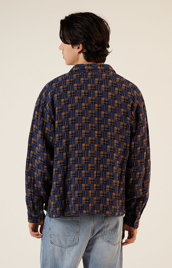 Pacsun Washed Cropped Camp Flannel Shirt