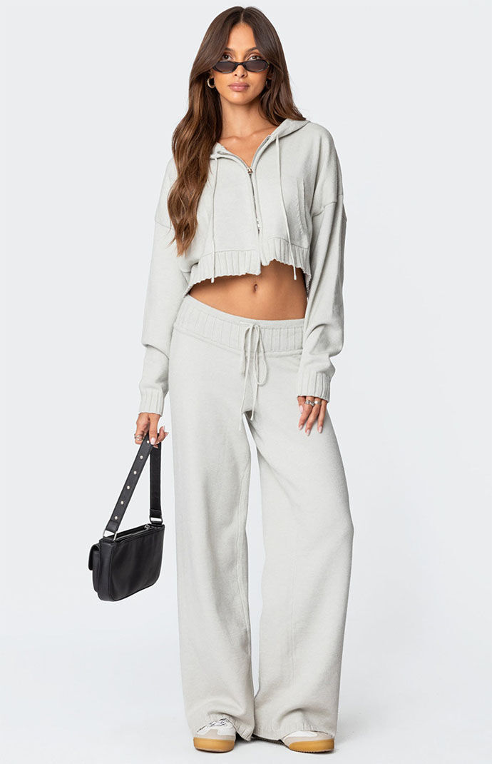 Edikted Russell Knit Hooded Cardigan | Pacsun