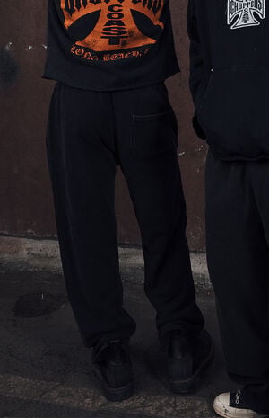 Orange Logo Sweatpants image number 2