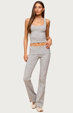 Linda Ribbed Scoop Neck Tank Top image number 4