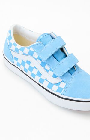 Kids Blue Old Skool V Shoes image number 6