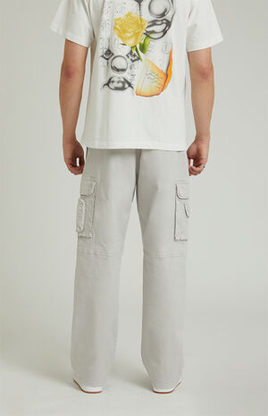 Gray Baggy Cargo Pants image number 3