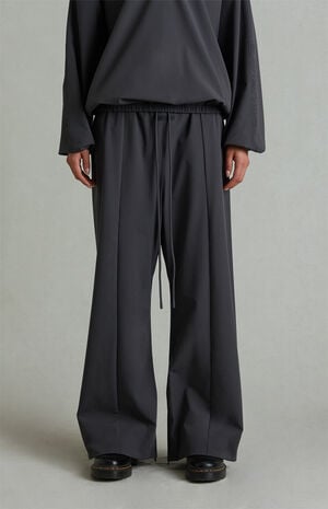 Women's Iron Gray Relaxed Track Pants image number 3