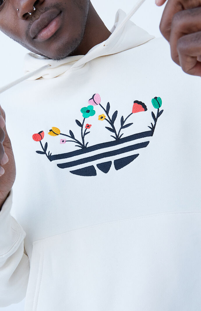 Organic Floral Trefoil Hoodie
