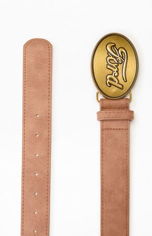 Logo Buckle Leather Belt image number 2