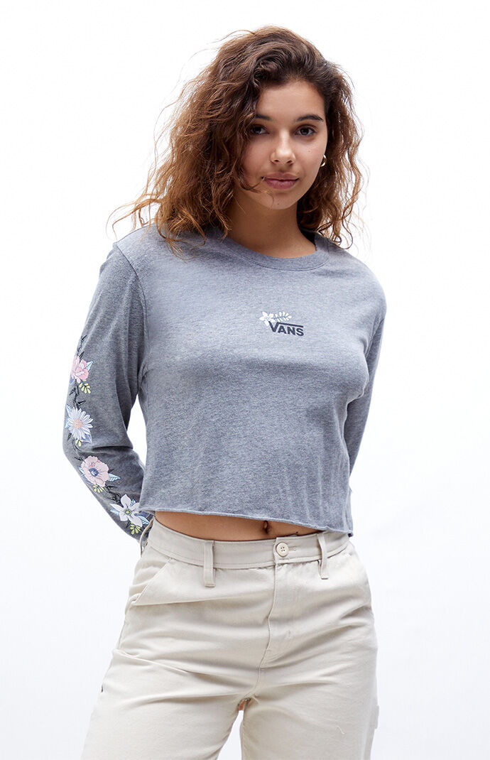 Vans crop top long sleeve hot sale