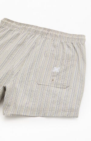 Sunset Striped Seersucker 4.5" Swim Trunks image number 4