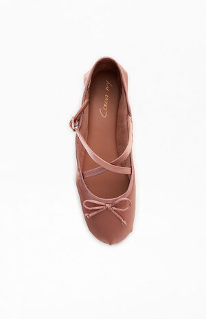 Women's Pink Zuri Strap Ballet Flats image number 5