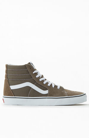 Sk8-Hi Canvas Brown & White Shoes image number 2