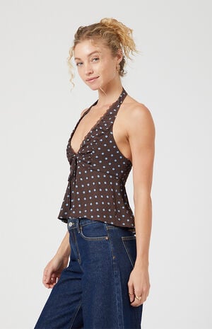 Polka Dot Zara Halter Top image number 4