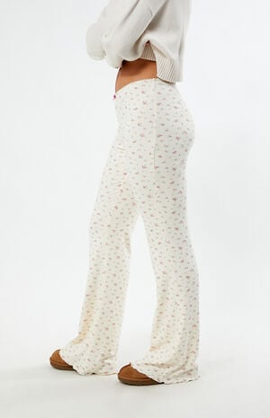 Floral Pull-On Lounge Pants image number 3