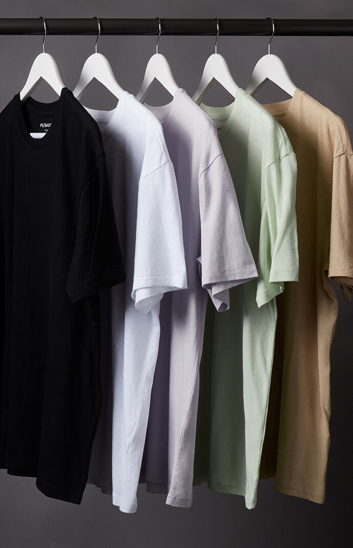 Five Pack Regular Fit T-Shirts