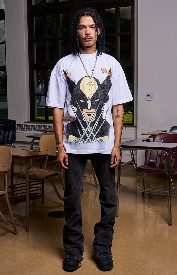 【18％OFF】 X-Men x Civil '97 PacSun | T-Shirt Face War Wolverine Tシャツ(半袖+袖なし)