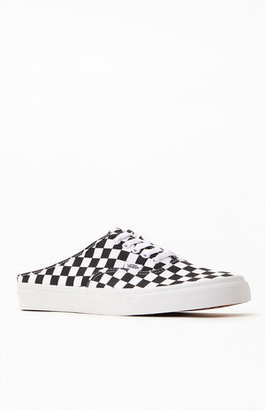 Checkered Authentic Mule Shoes image number 1