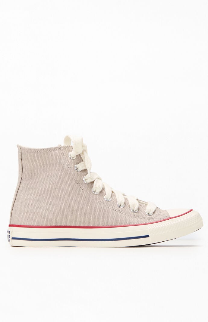 Converse Women s Taupe Chuck Taylor High Top Lux Sneakers PacSun