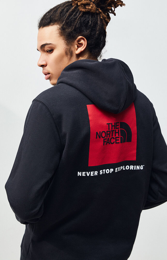 The North Face Black Red Box Pullover 