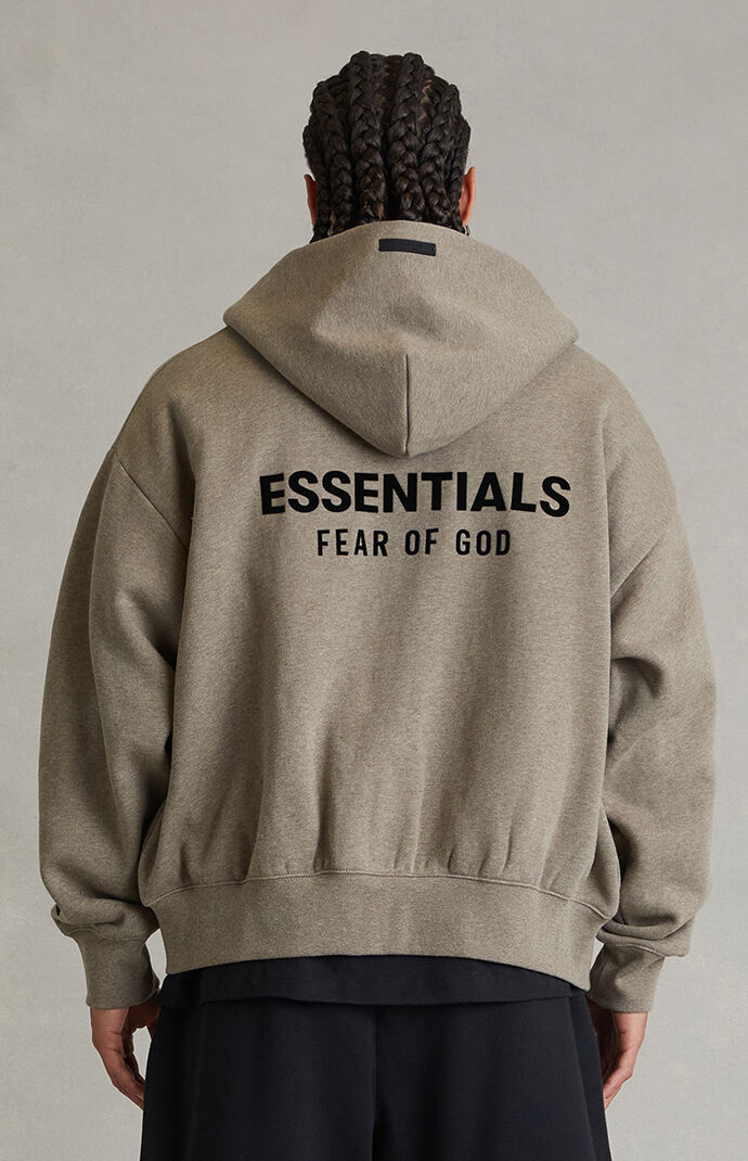 Fear of God ESSENTIALS Homestead Heather Classic Zip Up Hoodie