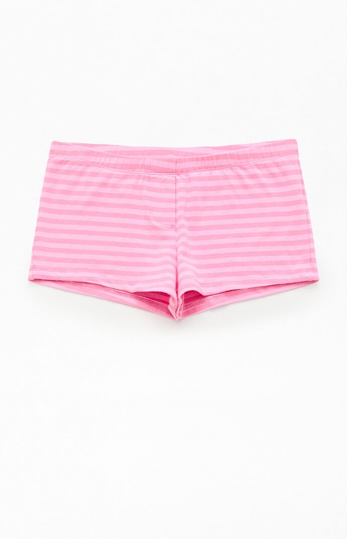 John Galt Pink Striped Boxer Shorts