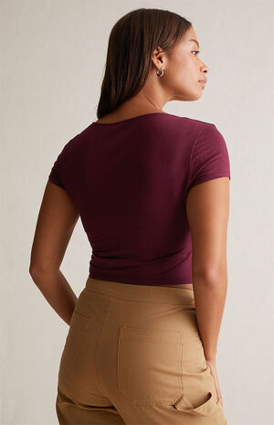 Sculpting Hazel Fitted Scoop Top image number 8